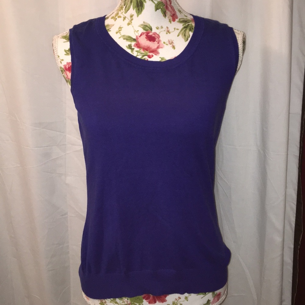 Blue No Sleeve Top